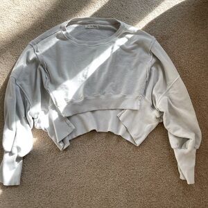 We the free camden cropped sweatshirt color swiss coffee